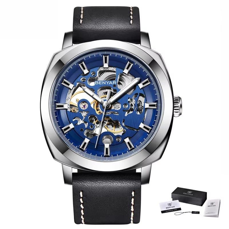 Aureon Automatic Skeleton Watch – Luxury Mechanical Timepiece for Men