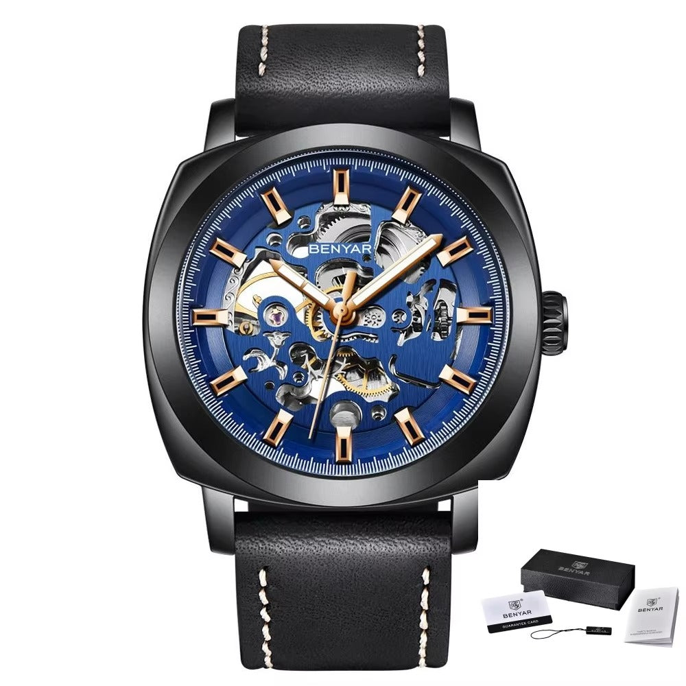 Aureon Automatic Skeleton Watch – Luxury Mechanical Timepiece for Men