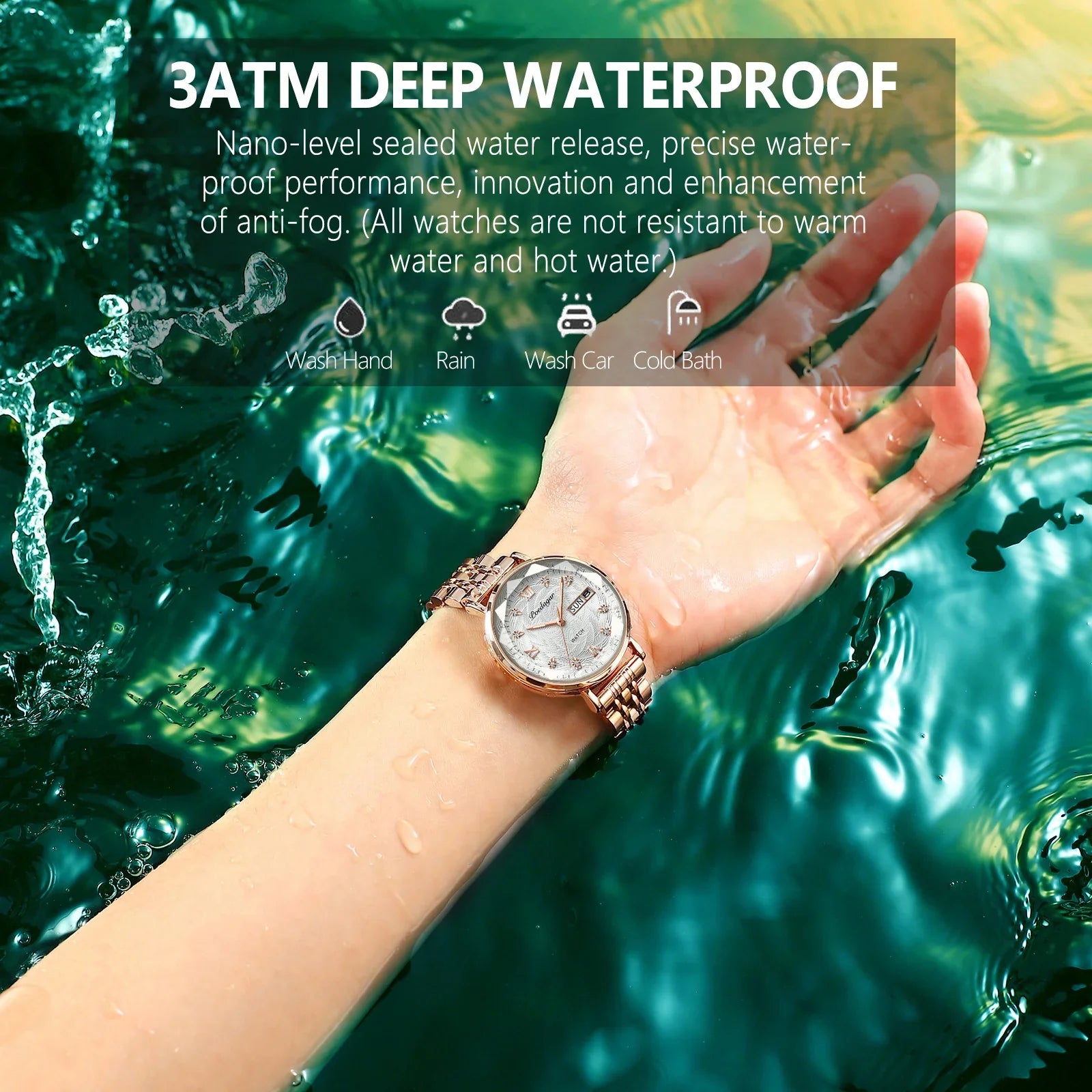 Luxury Waterproof Women’s Watch – Modern Fashion Timepiece