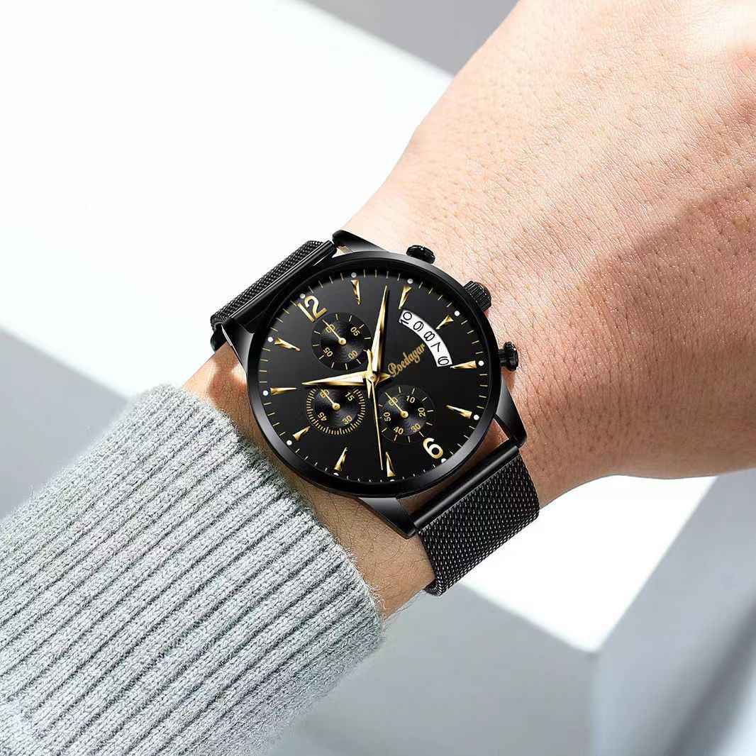 POEDAGAR Trendy Men’s Quartz Watch – Youth Style & Elegant Design