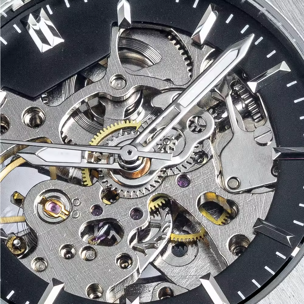 Men’s Premium Automatic Watch – Skeleton Design, Custom Branding, Waterproof