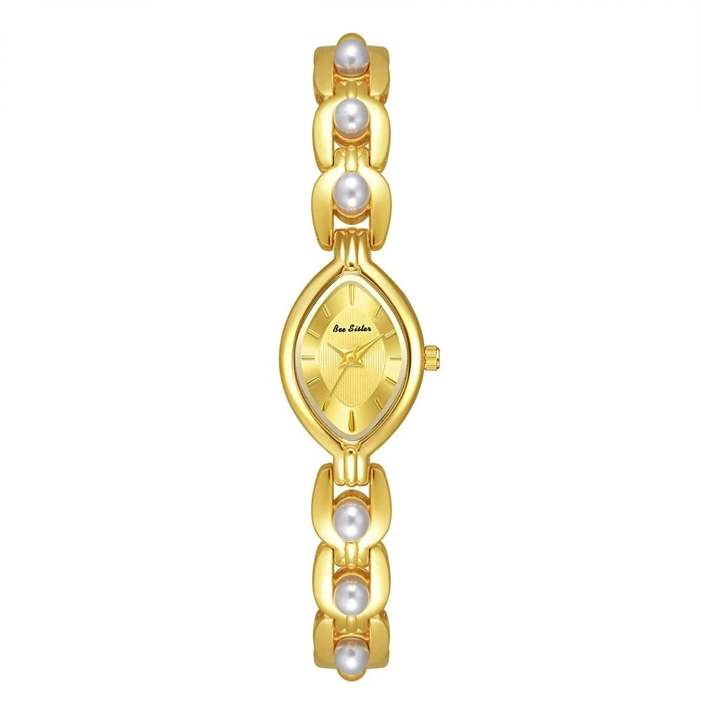 Luxury Pearl Bracelet Watch – Stylish & Waterproof for Women