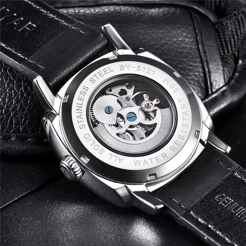 Aureon Automatic Skeleton Watch – Luxury Mechanical Timepiece for Men