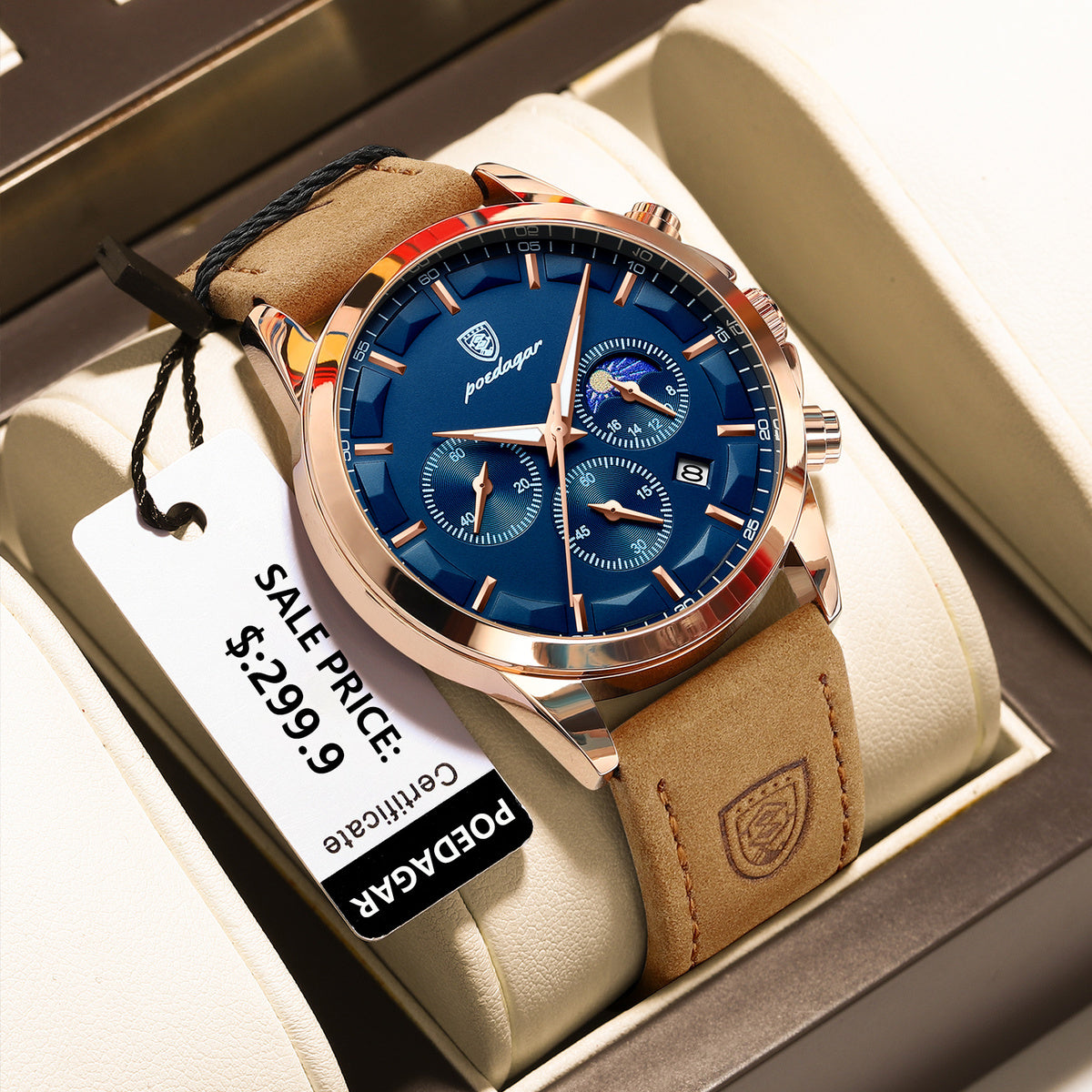 Genuine Automatic Watch for Men – Trendy Waterproof Timepiece