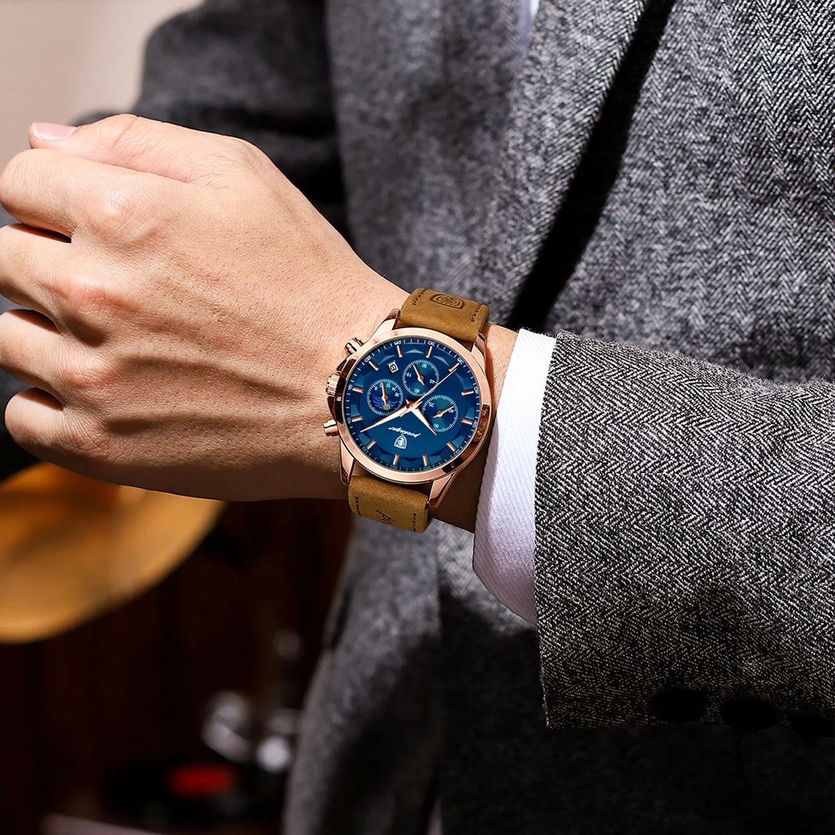Genuine Automatic Watch for Men – Trendy Waterproof Timepiece