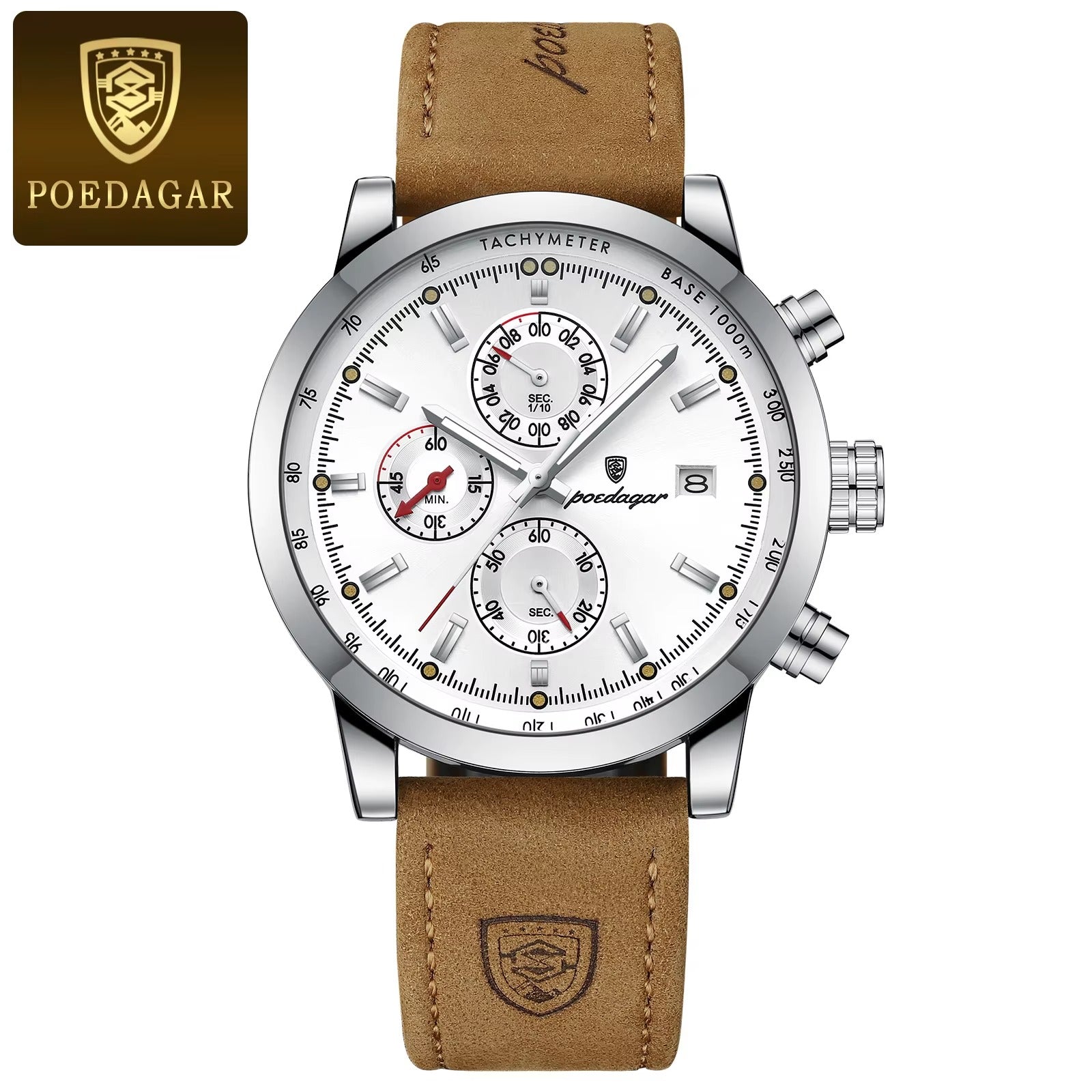 POEDAGAR Luxury Sports Men’s Watch – Luminous & Waterproof